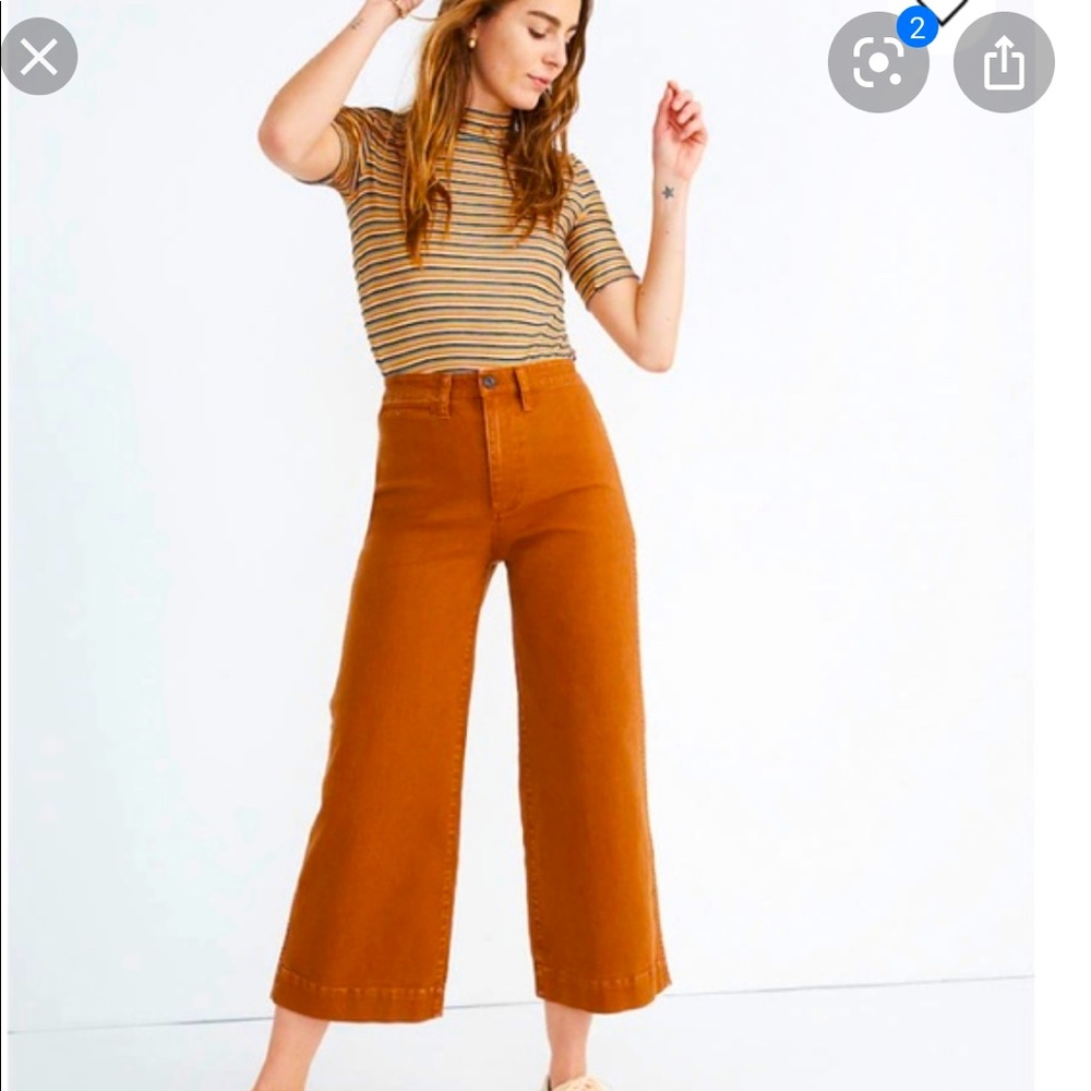 MADEWELL EMMETT CROPPED FLARE JEANS